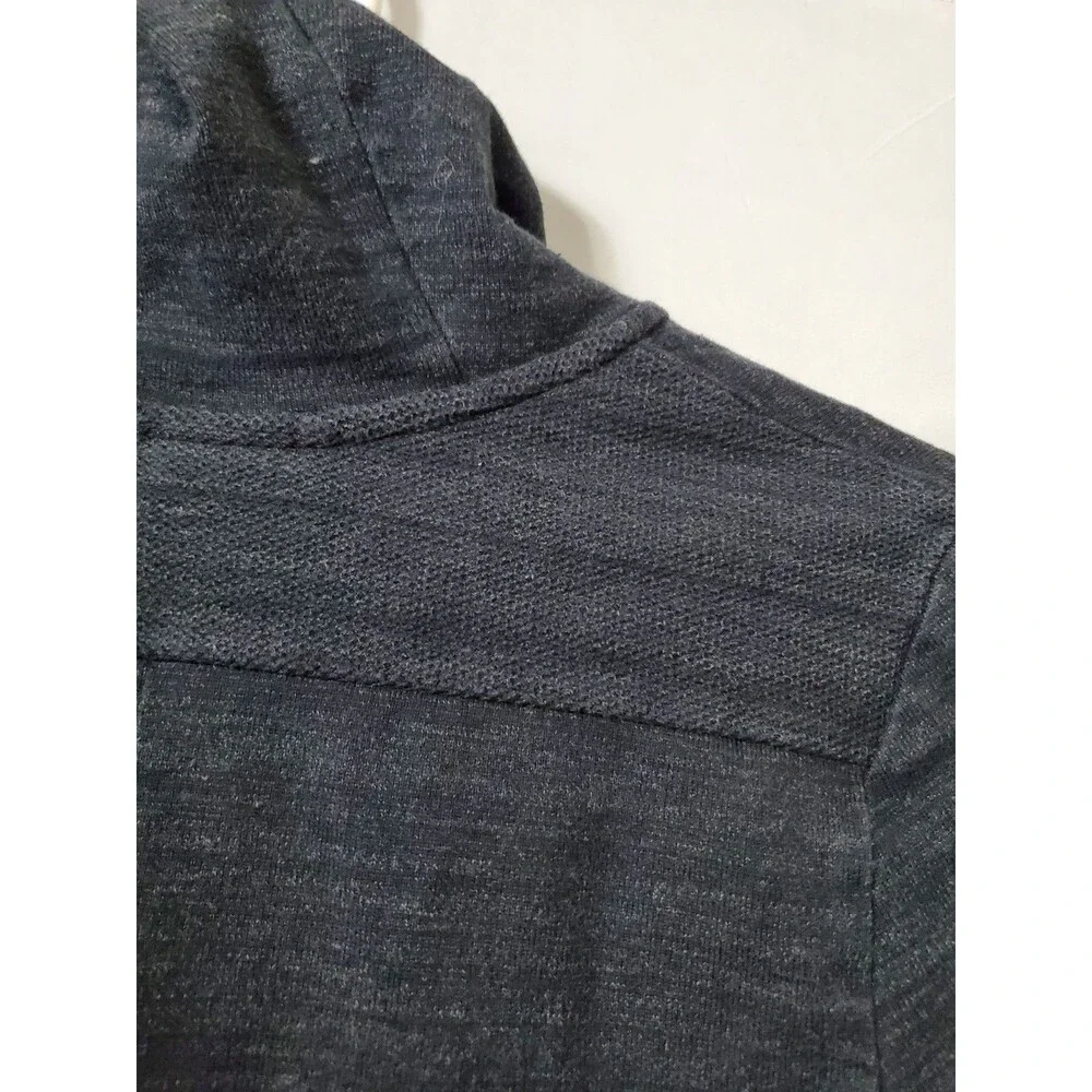 Nike Jacket Women's Small Zip Up Black Gym 837458-010 Hooded Cotton Polyester